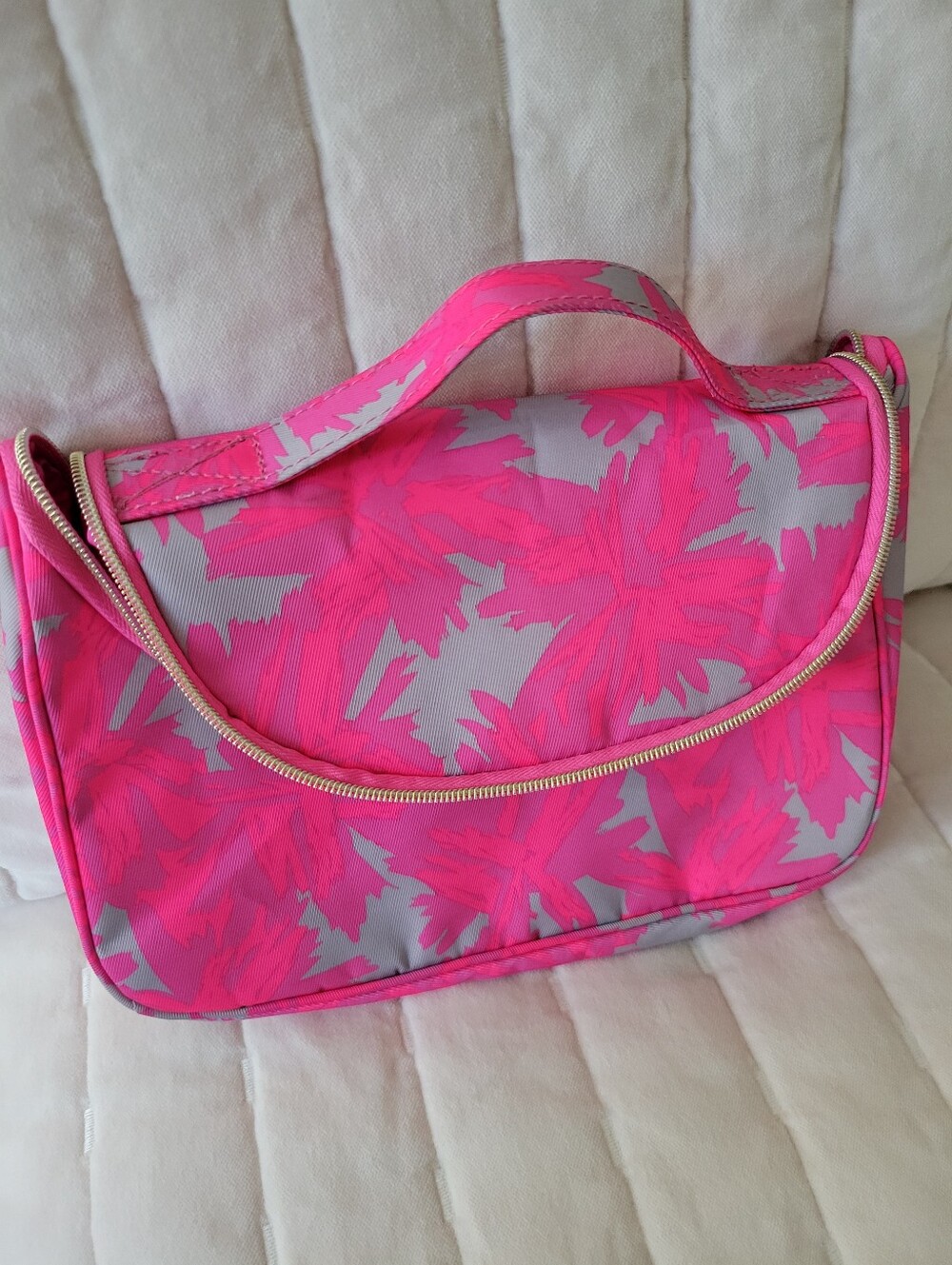 Estee Lauder Pink Floral Travel Pouch Bag - Women